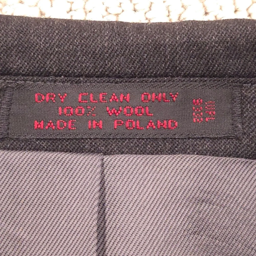 VTG Andre Villard‎ Mens 40R Gray Double Breasted Peak Lapel Wool Blazer Jacket